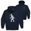 Hockey Hooded Sweatshirt - Yeti (Back Design) 2 Hockey Hooded Sweatshirt - Yeti (Back Design) -Sport Gift Store hk 06674 NAVY MAIN