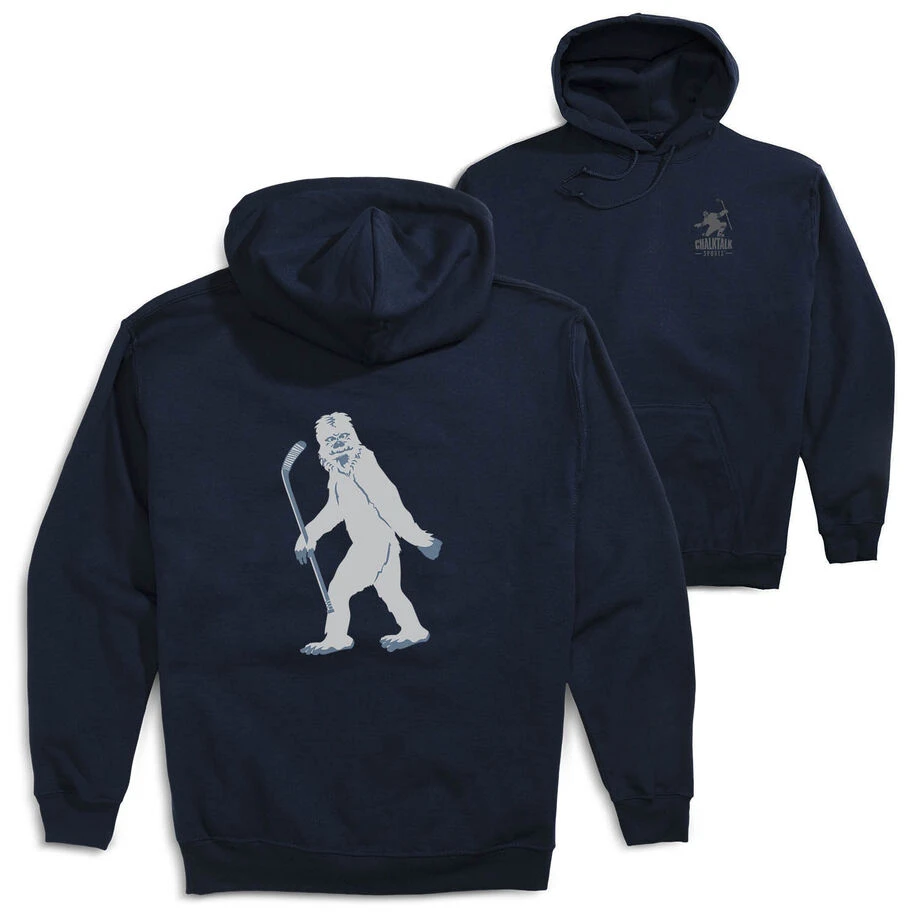 Hockey Hooded Sweatshirt - Yeti (Back Design) 3 Hockey Hooded Sweatshirt - Yeti (Back Design)