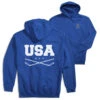 Hockey Hooded Sweatshirt - USA Hockey (Back Design) -Sport Gift Store hk 06694 ROYAL MAIN