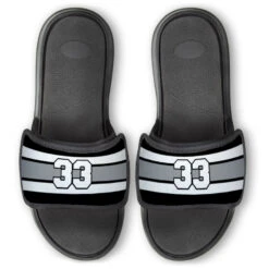 Hockey Repwell® Slide Sandals - Number Stripes