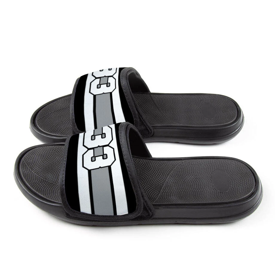 Hockey Repwell® Slide Sandals - Number Stripes 5 Hockey Repwell® Slide Sandals - Number Stripes - Image 3