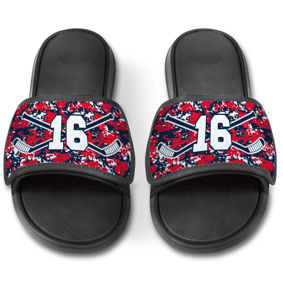 Hockey Repwell® Slide Sandals - Patriotic Digi Camo 4 Hockey Repwell® Slide Sandals - Patriotic Digi Camo - Image 2
