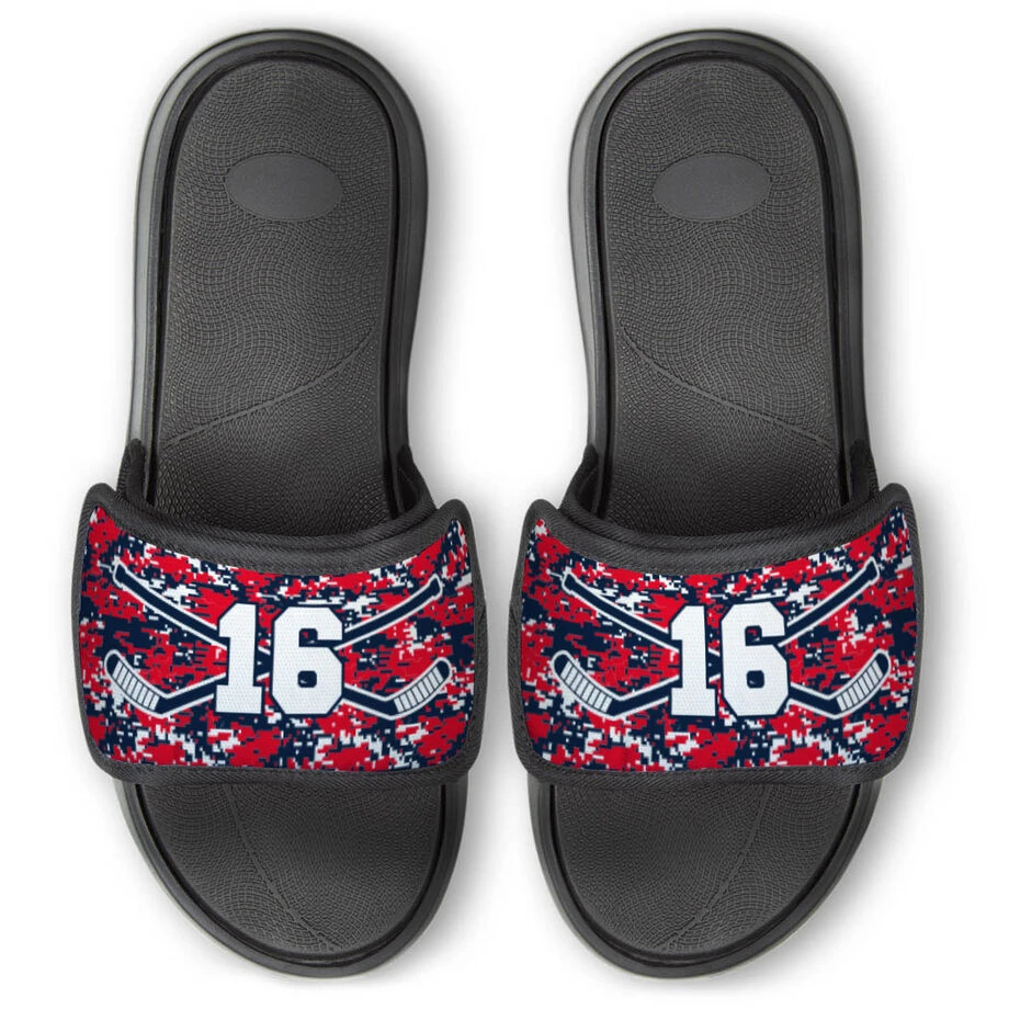 Hockey Repwell® Slide Sandals - Patriotic Digi Camo 3 Hockey Repwell® Slide Sandals - Patriotic Digi Camo