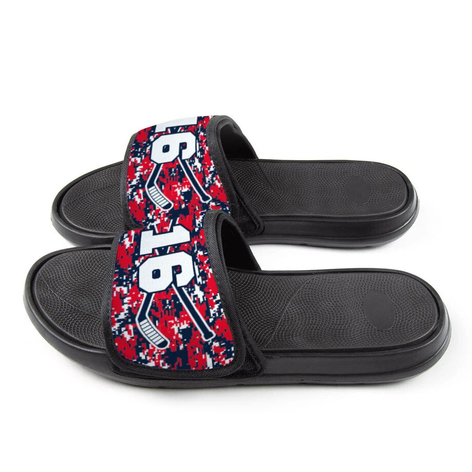 Hockey Repwell® Slide Sandals - Patriotic Digi Camo 5 Hockey Repwell® Slide Sandals - Patriotic Digi Camo - Image 3