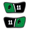 Hockey Repwell® Sandal Straps - Personalized Slapshot -Sport Gift Store hk 06746 STRAPS BLACKGREEN FLAT