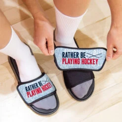 Hockey Repwell® Sandal Straps - Rather Be Playing Hockey -Sport Gift Store hk 06748 STRAPS LIFESTYLE