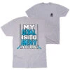 Hockey Short Sleeve T-Shirt - My Goal Is To Deny Yours Hockey (Blue/Black) (Back Design) 2 Hockey Short Sleeve T-Shirt - My Goal Is To Deny Yours Hockey (Blue/Black) (Back Design) -Sport Gift Store hk 06801 GRAY MAIN