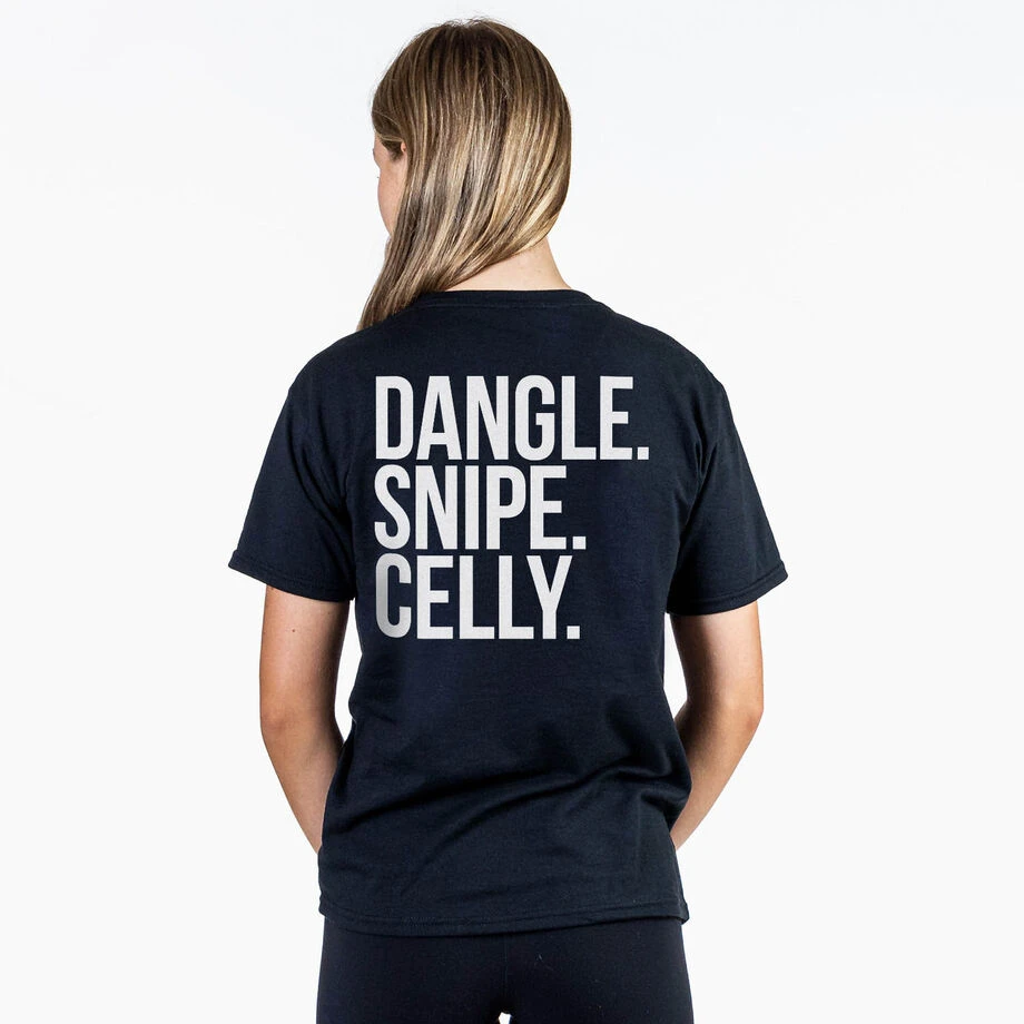Hockey Short Sleeve T-Shirt - Dangle Snipe Celly Words (Back Design) 5 Hockey Short Sleeve T-Shirt - Dangle Snipe Celly Words (Back Design) - Image 3