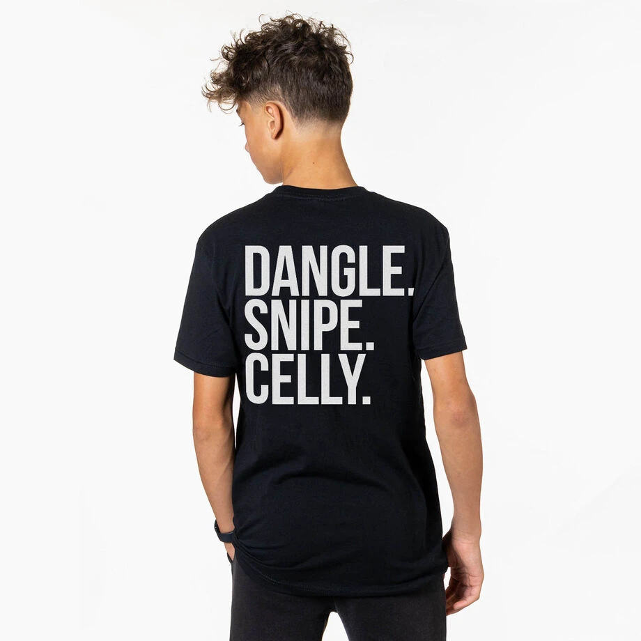 Hockey Short Sleeve T-Shirt - Dangle Snipe Celly Words (Back Design) 4 Hockey Short Sleeve T-Shirt - Dangle Snipe Celly Words (Back Design) - Image 2