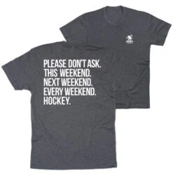 Hockey Short Sleeve T-Shirt - All Weekend Hockey (Back Design)