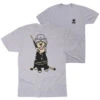 Hockey Short Sleeve T-Shirt - Hunter The Hockey Dog (Back Design) -Sport Gift Store hk 06827 GRAY MAIN