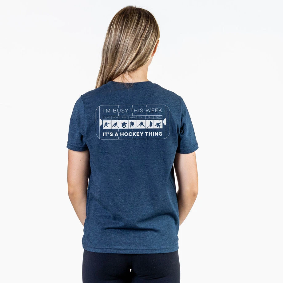 Hockey Short Sleeve T-Shirt - 24-7 Hockey (Back Design) 5 Hockey Short Sleeve T-Shirt - 24-7 Hockey (Back Design) - Image 3