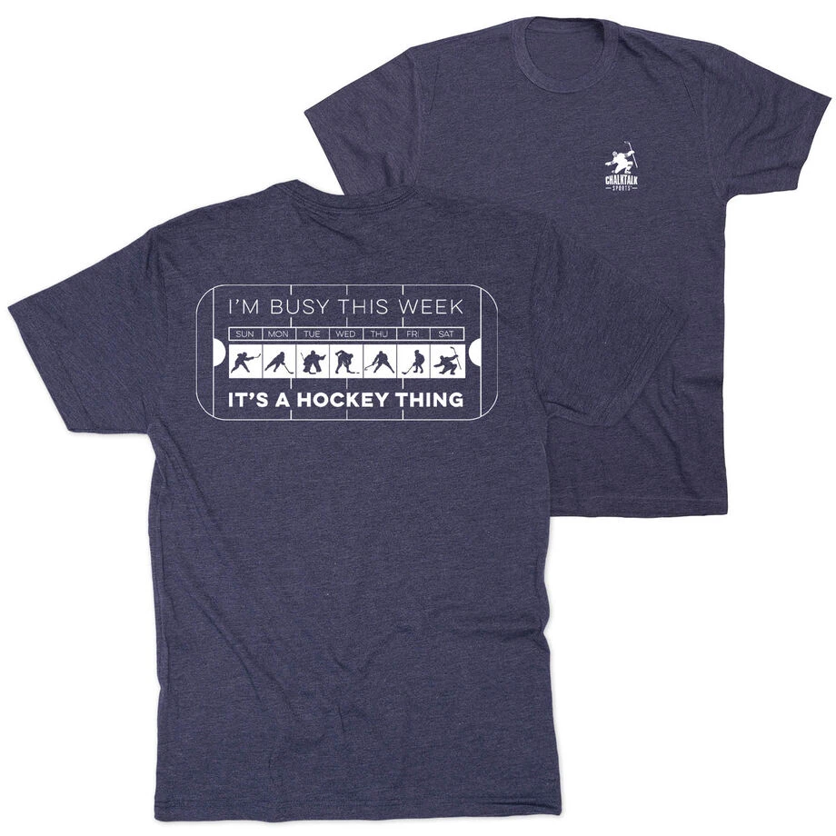 Hockey Short Sleeve T-Shirt - 24-7 Hockey (Back Design) 3 Hockey Short Sleeve T-Shirt - 24-7 Hockey (Back Design)