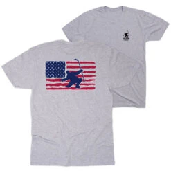 Hockey Short Sleeve T-Shirt - Hockey Land That We Love (Back Design)