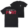 Hockey Short Sleeve T-Shirt - Ain't Afraid Of No Post (Back Design) -Sport Gift Store hk 06846 BLACK MAIN