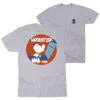 Hockey Short Sleeve T-Shirt - Woodstick (Back Design) -Sport Gift Store hk 06849 GRAY MAIN