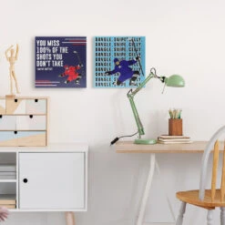 Hockey Canvas Wall Art - Dangle Snipe Celly - 2 Piece Set -Sport Gift Store hk 06887 LIFESTYLE