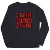 Hockey Long Sleeve Performance Tee - Straight Outta The Sin Bin -Sport Gift Store hk 07011 BLACK MAIN
