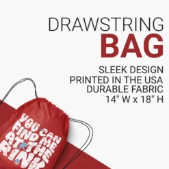 Hockey Drawstring Backpack - You Can Find Me At The Rink 8 Hockey Drawstring Backpack - You Can Find Me At The Rink -Sport Gift Store hk 07132 RED DETAILS