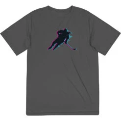 Hockey Short Sleeve Performance Tee - Hockey Girl Glitch