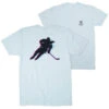 Hockey T-Shirt Short Sleeve - Hockey Girl Glitch (Back Design) 1 Hockey T-Shirt Short Sleeve - Hockey Girl Glitch (Back Design) -Sport Gift Store hk 07192 LIGHTBLUE MAIN