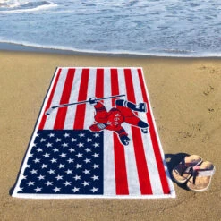 Hockey Towel - USA -Sport Gift Store hk 07254 BEACH