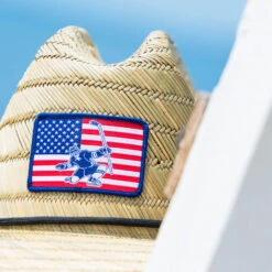 Hockey Straw Hat - USA Hockey -Sport Gift Store hk 07276 BEACH LIFESTYLE 1