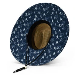 Hockey Straw Hat - Hockey Dad 21 Hockey Straw Hat - Hockey Dad -Sport Gift Store hk 07277 BRIM