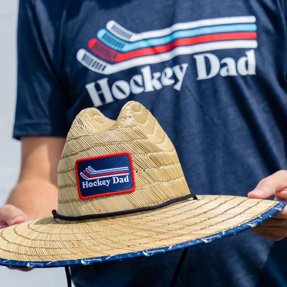 Hockey Straw Hat - Hockey Dad 9 Hockey Straw Hat - Hockey Dad - Image 7