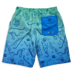 Hockey Swim Trunks - Iconic 13 Hockey Swim Trunks - Iconic -Sport Gift Store hk 07281 FLAT BACK
