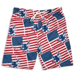 Hockey Swim Trunks - Patriotic