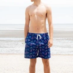 Hockey Swim Trunks - Neon Lights - V1 -Sport Gift Store hk 07290 LIFESTYLE 6