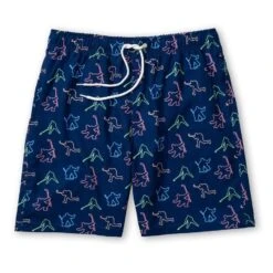 Hockey Swim Trunks - Neon Lights - V1