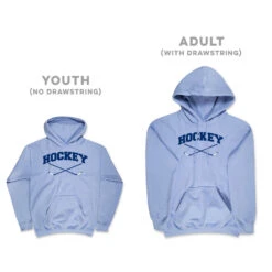 Hockey Hooded Sweatshirt - Hockey Crossed Sticks Logo 17 Hockey Hooded Sweatshirt - Hockey Crossed Sticks Logo -Sport Gift Store hk8351 3345 CAROLINA SIZE