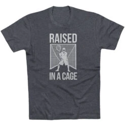 Lacrosse Short Sleeve T-Shirt - Raised In A Cage