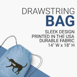 Max The LAX Dog Drawstring Backpack 8 Max The LAX Dog Drawstring Backpack -Sport Gift Store lx 03303 LIGHTBLUE DETAILS