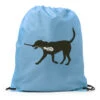Max The LAX Dog Drawstring Backpack -Sport Gift Store lx 03303 LIGHTBLUE MAIN