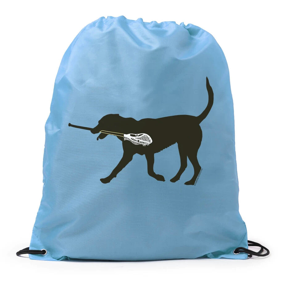 Max The LAX Dog Drawstring Backpack 3 Max The LAX Dog Drawstring Backpack