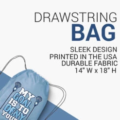 Lacrosse Drawstring Backpack My Goal Lacrosse 8 Lacrosse Drawstring Backpack My Goal Lacrosse -Sport Gift Store lx 04903 LIGHTBLUE DETAILS