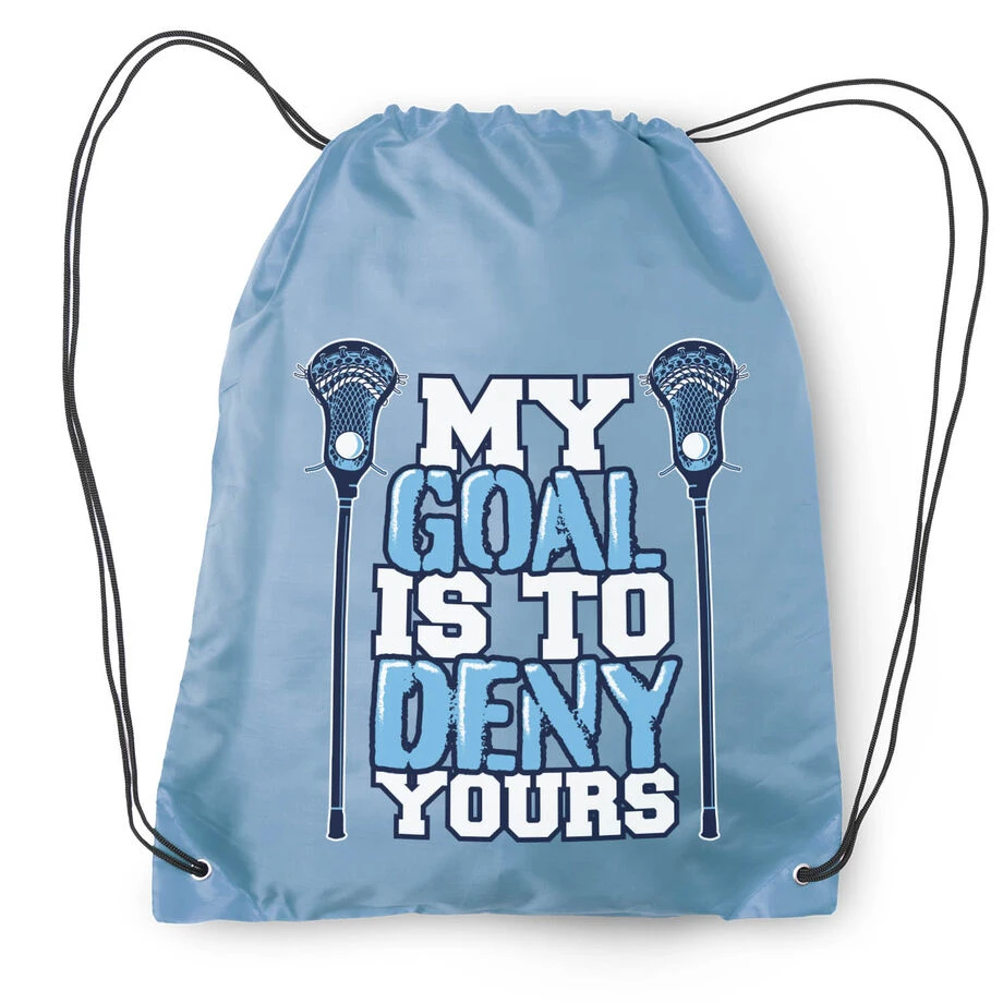 Lacrosse Drawstring Backpack My Goal Lacrosse 4 Lacrosse Drawstring Backpack My Goal Lacrosse - Image 2