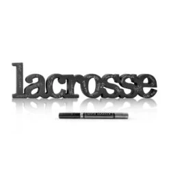 Lacrosse Wood Words Ready For Team To Autograph