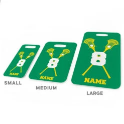 Guys Lacrosse Bag/Luggage Tag - Personalized Guys Crossed Sticks 8 Guys Lacrosse Bag/Luggage Tag - Personalized Guys Crossed Sticks -Sport Gift Store lx 06695 GREENYELLOW ALLSIZES