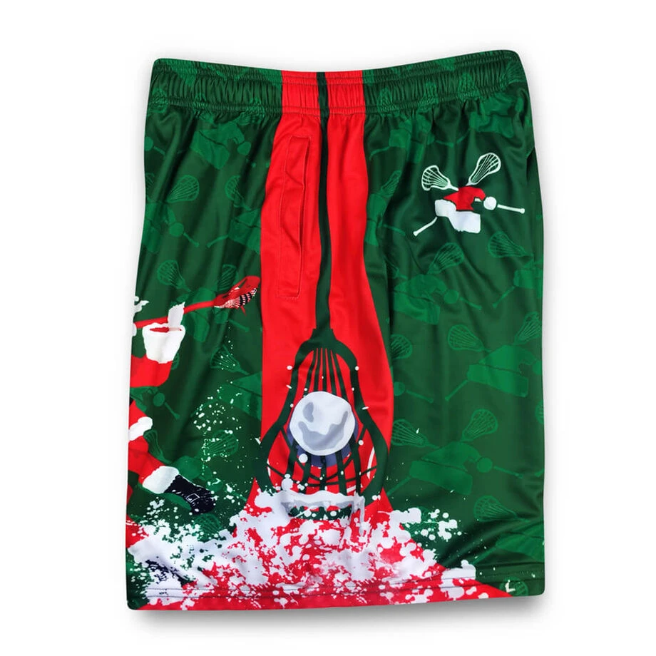 Lacrosse Shorts - Santa Laxer Christmas 5 Lacrosse Shorts - Santa Laxer Christmas - Image 3