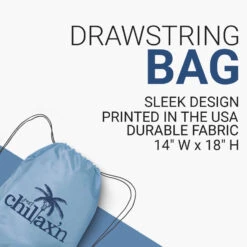 Lacrosse Drawstring Backpack Just Chillax'n -Sport Gift Store lx 08777 LIGHTBLUE DETAILS