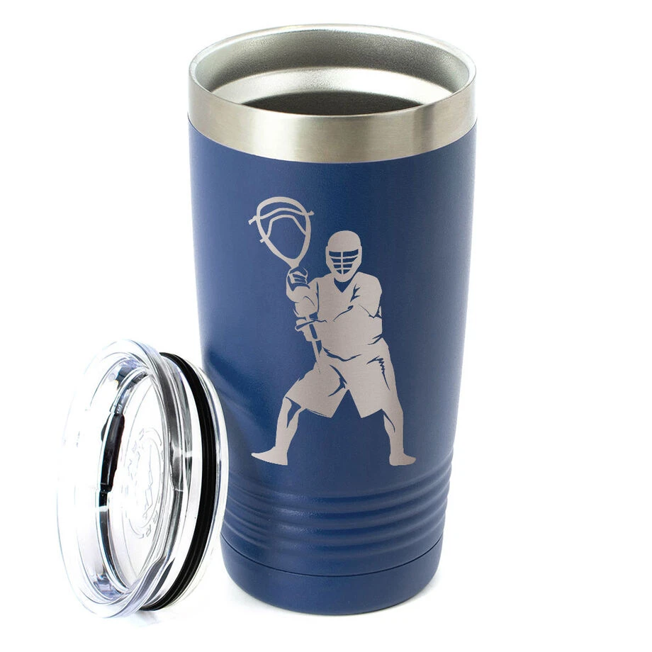 Guys Lacrosse 20 Oz. Double Insulated Tumbler - Goalie Silhouette 4 Guys Lacrosse 20 Oz. Double Insulated Tumbler - Goalie Silhouette - Image 2