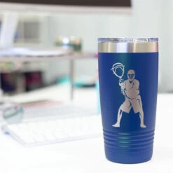 Guys Lacrosse 20 Oz. Double Insulated Tumbler - Goalie Silhouette 15 Guys Lacrosse 20 Oz. Double Insulated Tumbler - Goalie Silhouette -Sport Gift Store lx 09276 ROYAL DESK