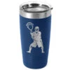Guys Lacrosse 20 Oz. Double Insulated Tumbler - Goalie Silhouette 1 Guys Lacrosse 20 Oz. Double Insulated Tumbler - Goalie Silhouette -Sport Gift Store lx 09276 ROYAL MAIN