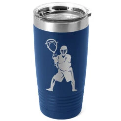Guys Lacrosse 20 Oz. Double Insulated Tumbler - Goalie Silhouette