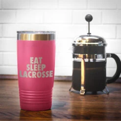 Lacrosse 20 Oz. Double Insulated Tumbler - Eat Sleep Lacrosse 14 Lacrosse 20 Oz. Double Insulated Tumbler - Eat Sleep Lacrosse -Sport Gift Store lx 09280 PINK COFFEE