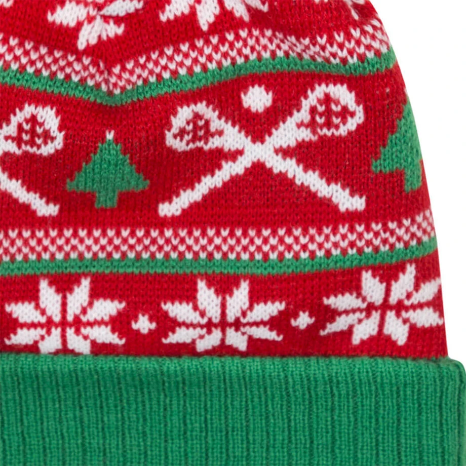 Lacrosse Knit Hat - Crossed Sticks Ugly Sweater 8 Lacrosse Knit Hat - Crossed Sticks Ugly Sweater - Image 6